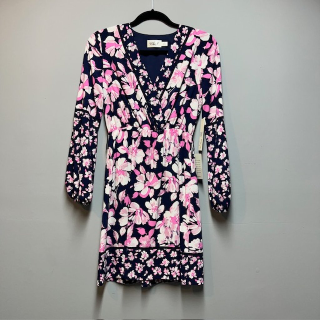 Eliza J Long Sleeve Dress Floral (0)